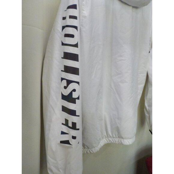 Vtg Hollister Epic Flex Thick Sherpa Lined White Hooded Jacket Men's Size XL - Picture 9 of 11